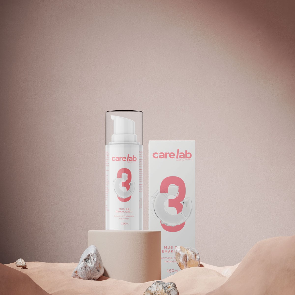 CARELAB Mus do Demakijażu 150 ml - oczyszczający mus odżywczy