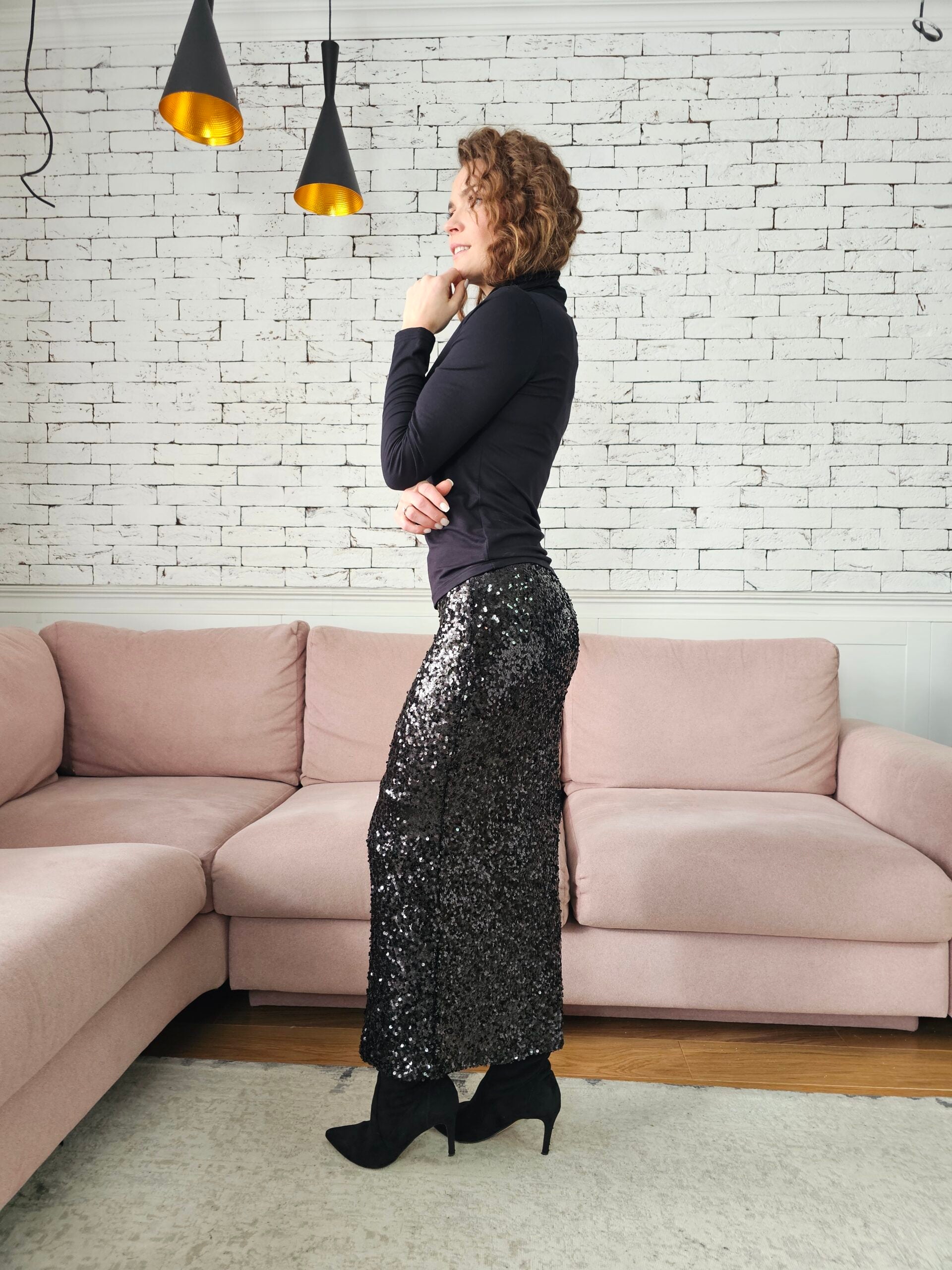 Spódnica Cekinowa BLINK (czarny)