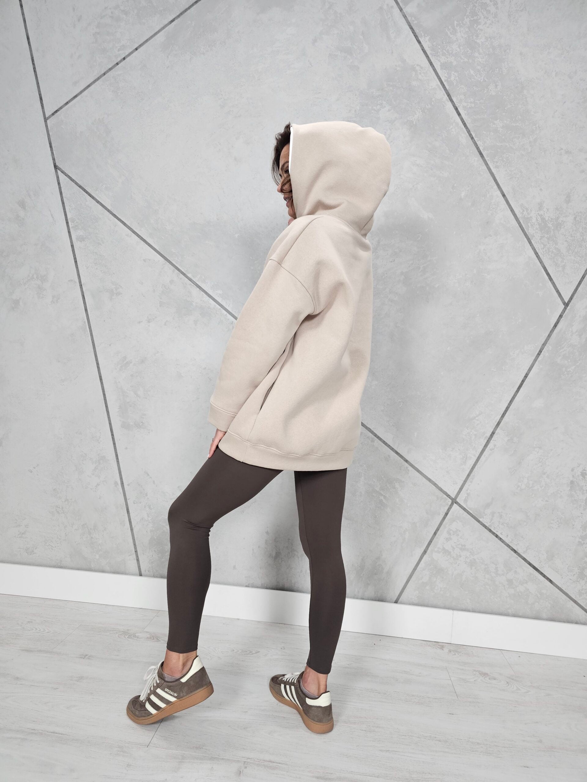 Bluza DUO z Serduszkiem (jasny beż)