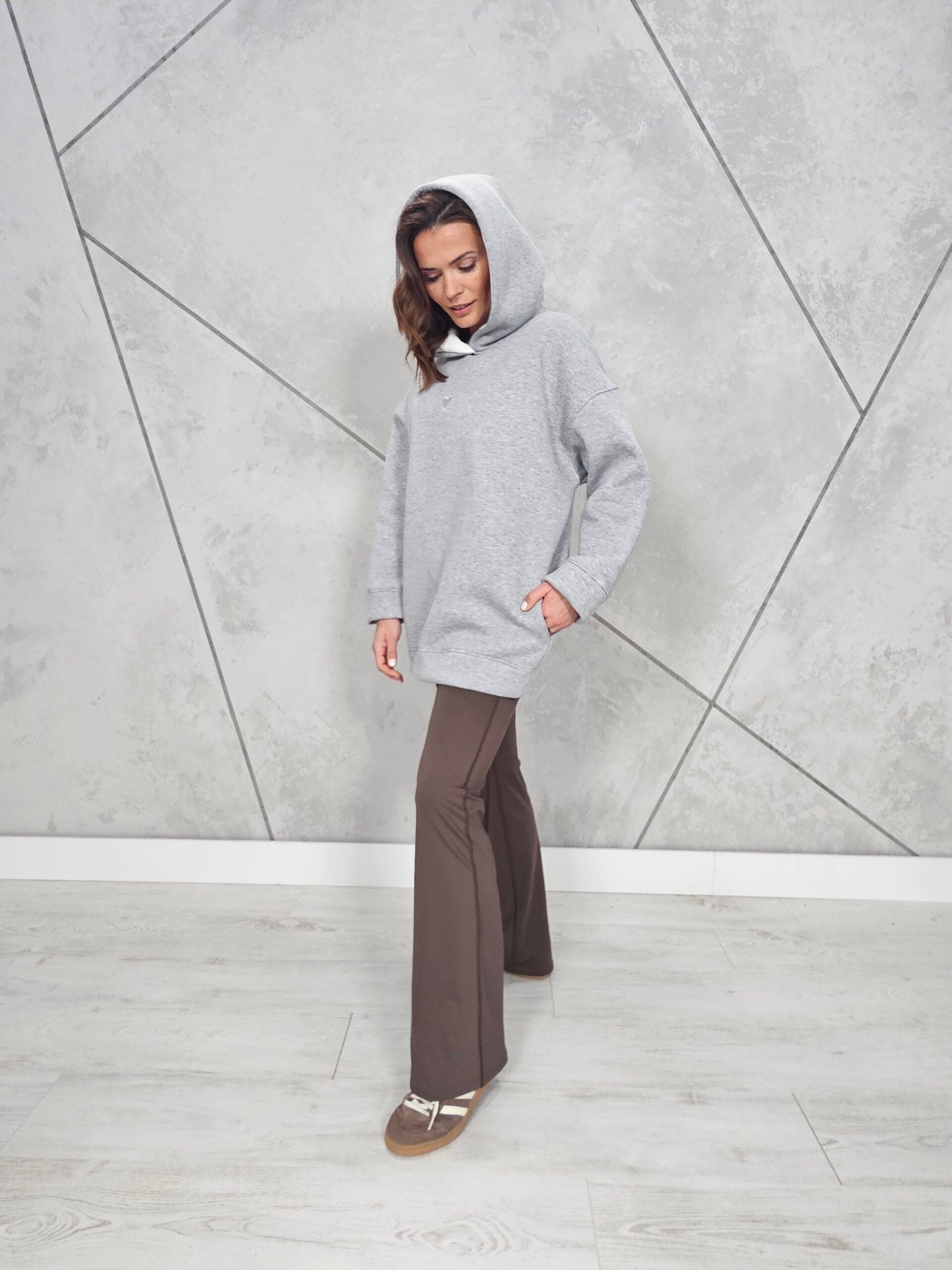 Bluza DUO z Serduszkiem (szara)