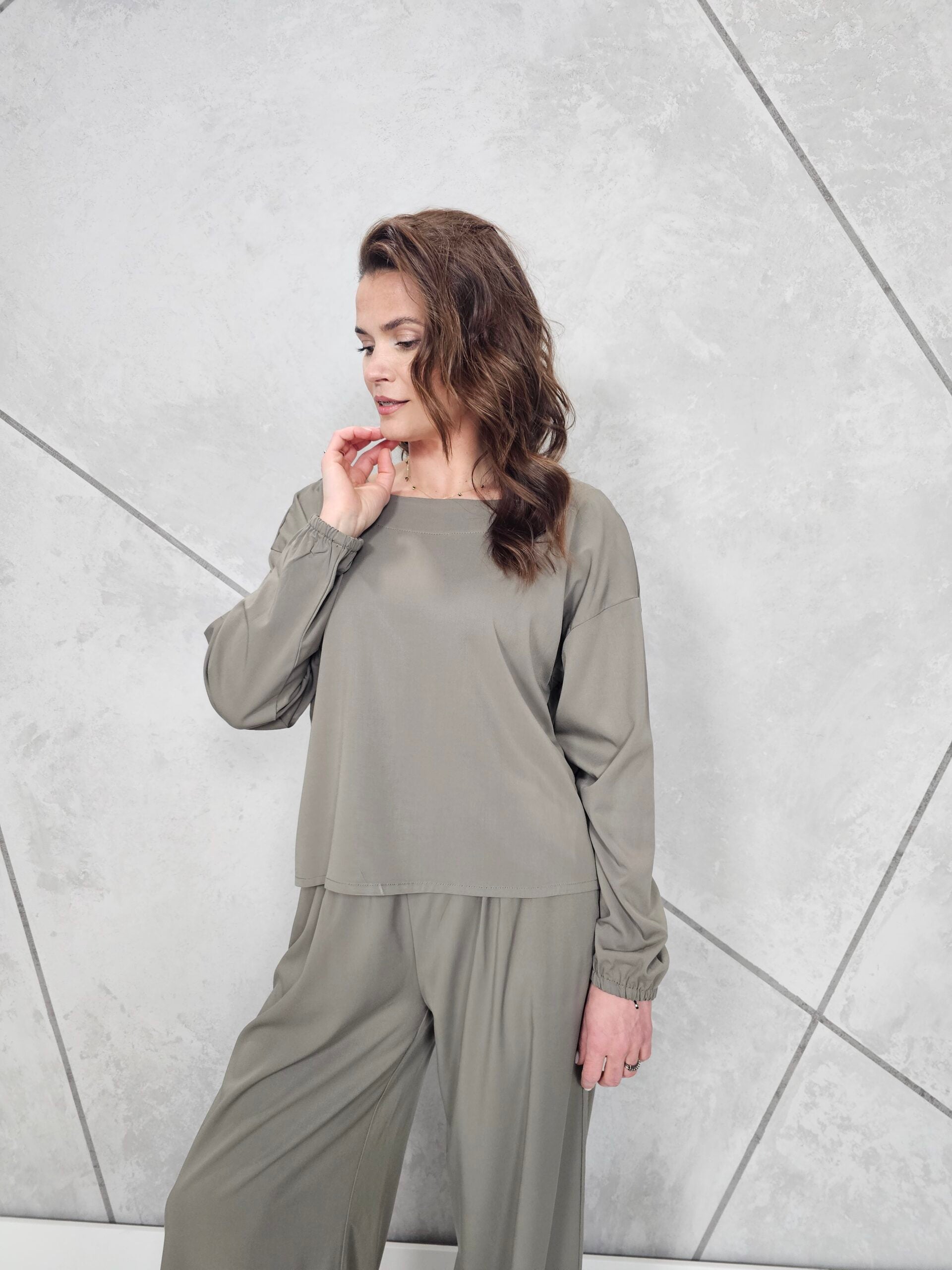 Koszulka Wiskozowa BLUSH (khaki)
