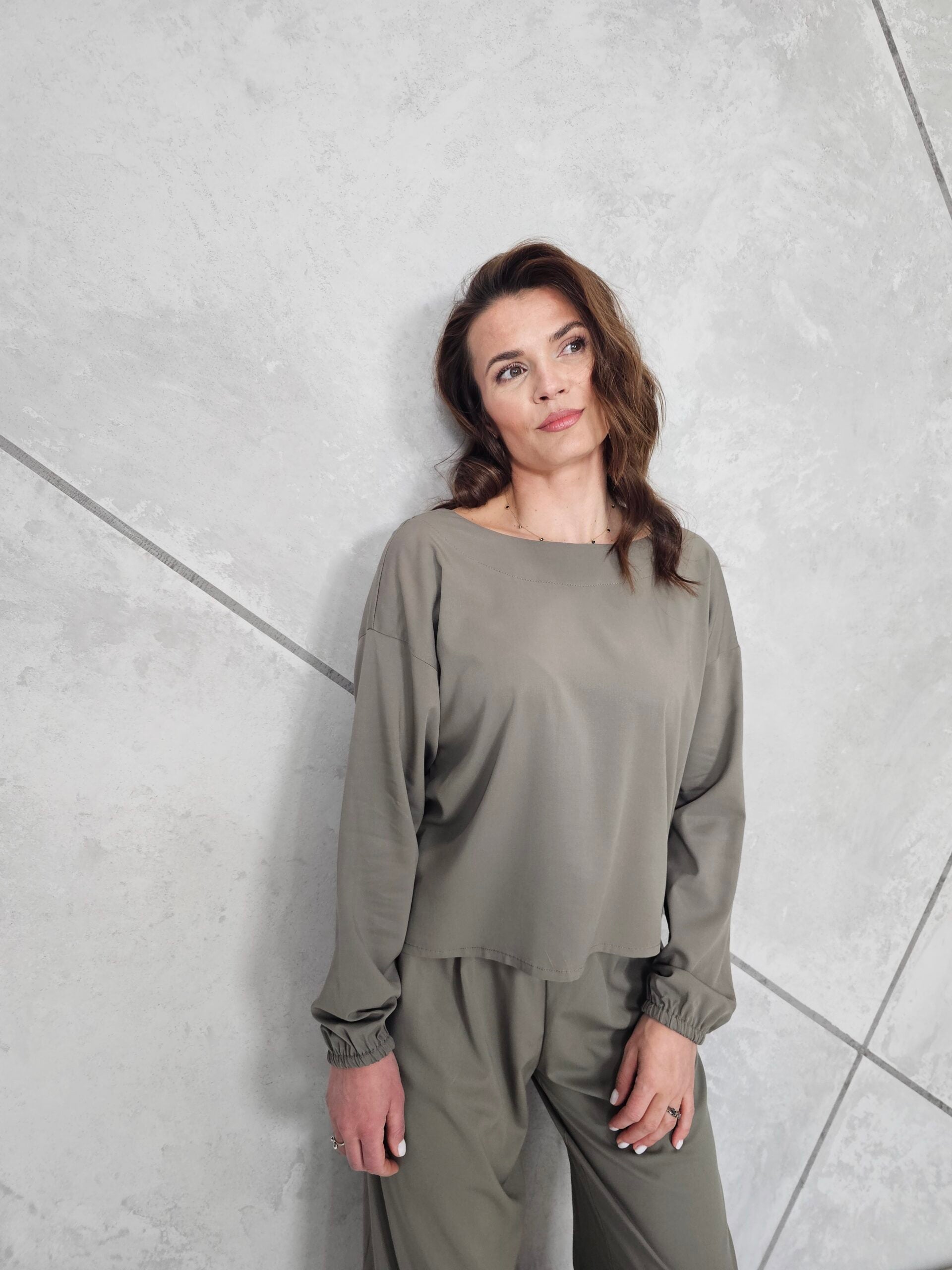 Koszulka Wiskozowa BLUSH (khaki)