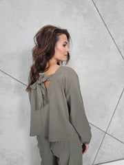 Koszulka Wiskozowa BLUSH (khaki)