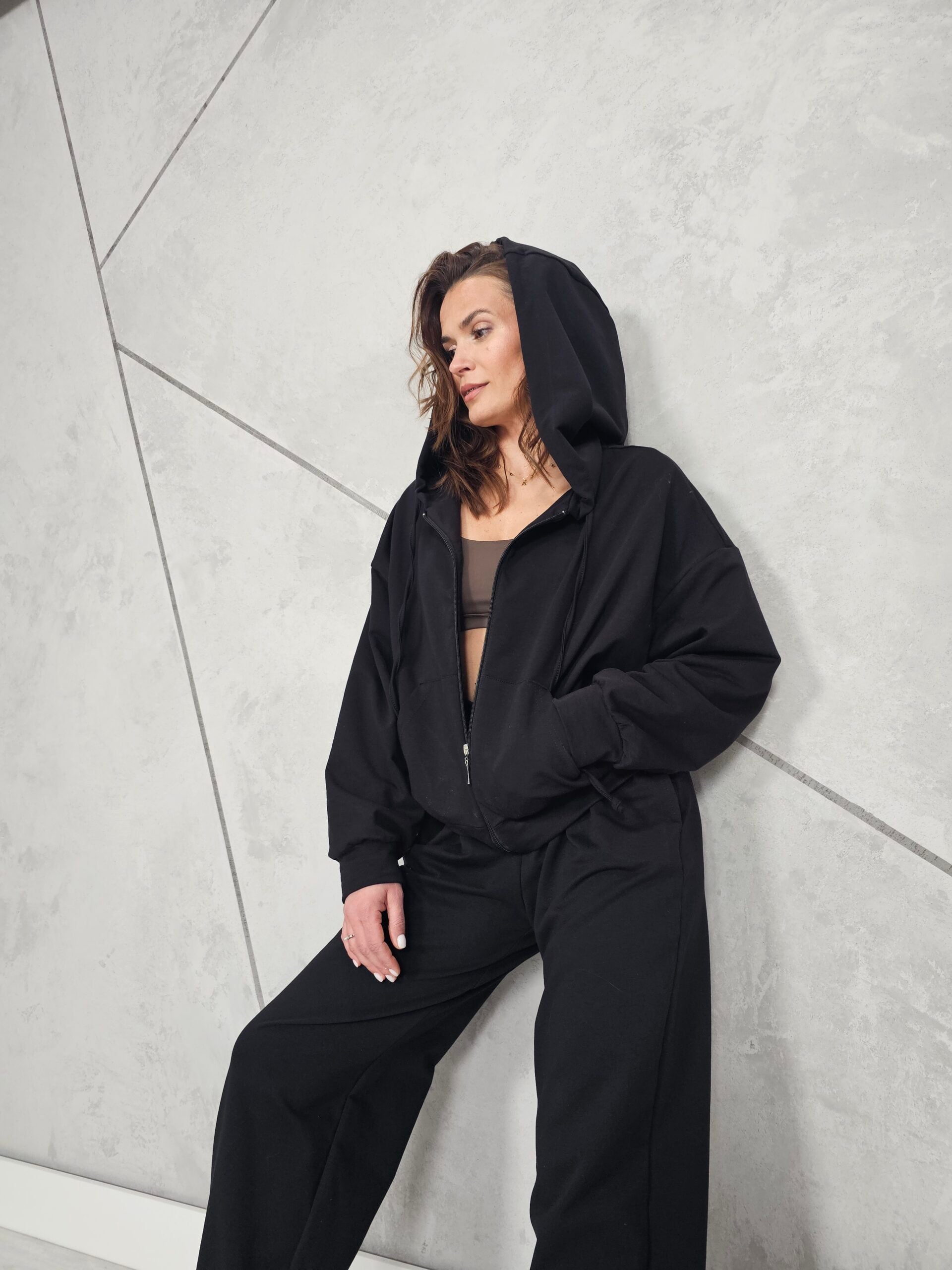 Bluza Rozpinana CITY (Czarna)
