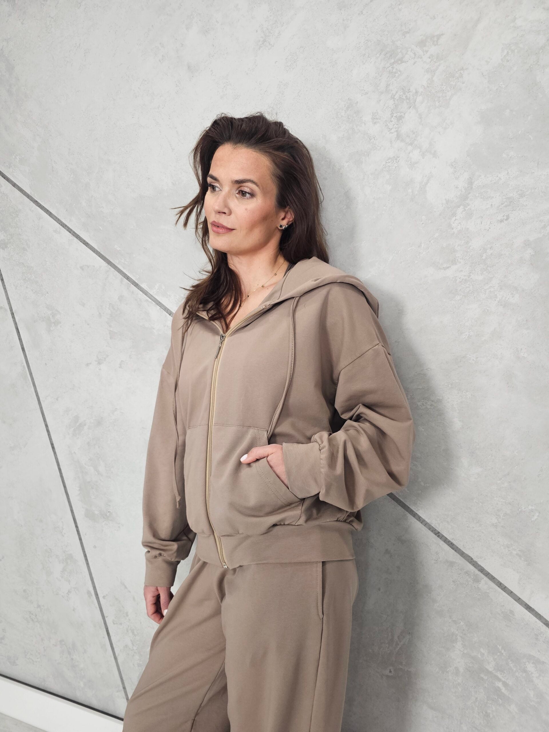 Bluza Rozpinana CITY (Ciemny Beż)
