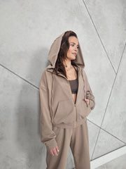 Bluza Rozpinana CITY (Ciemny Beż)
