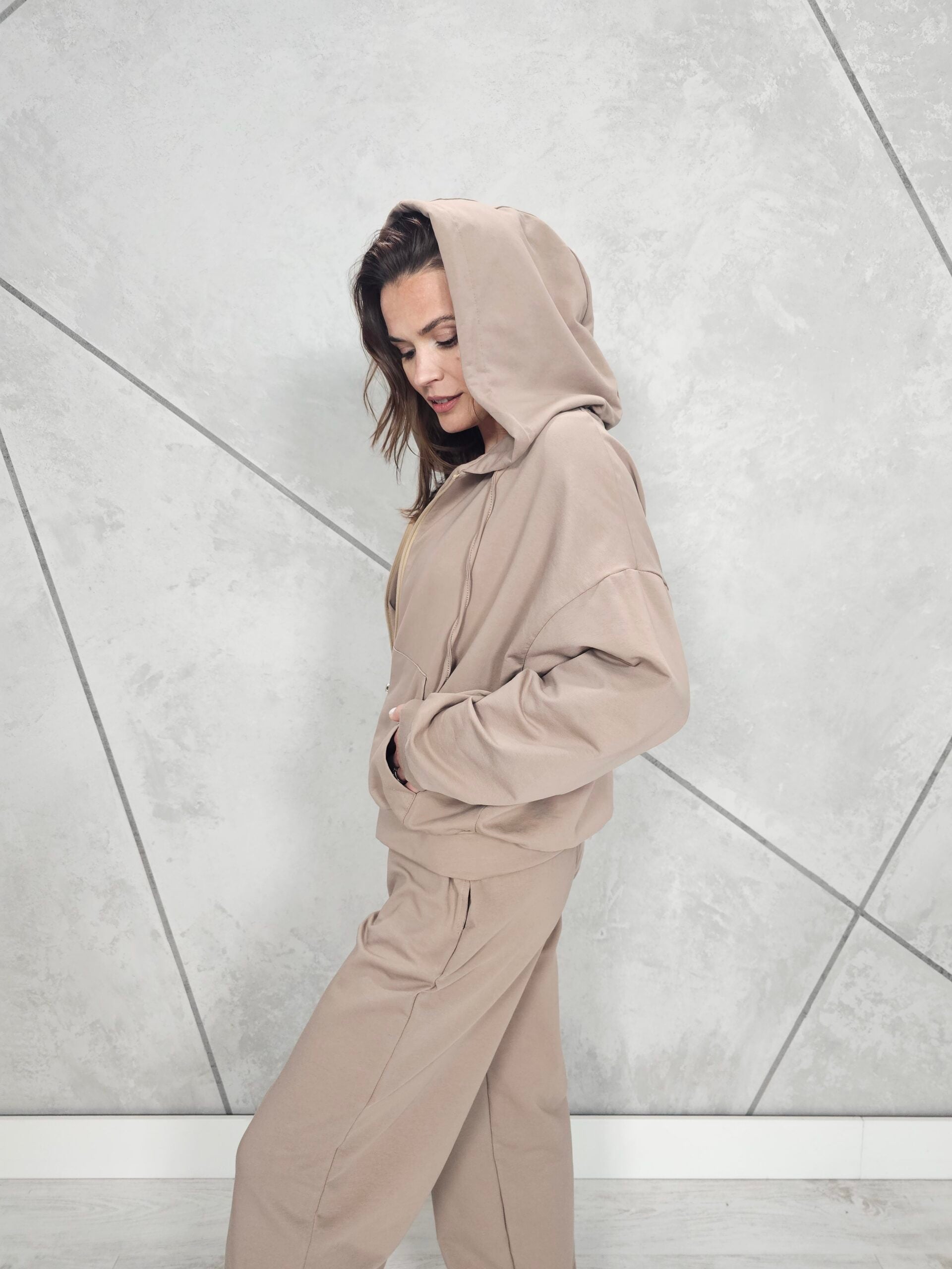 Bluza Rozpinana CITY (Ciemny Beż)