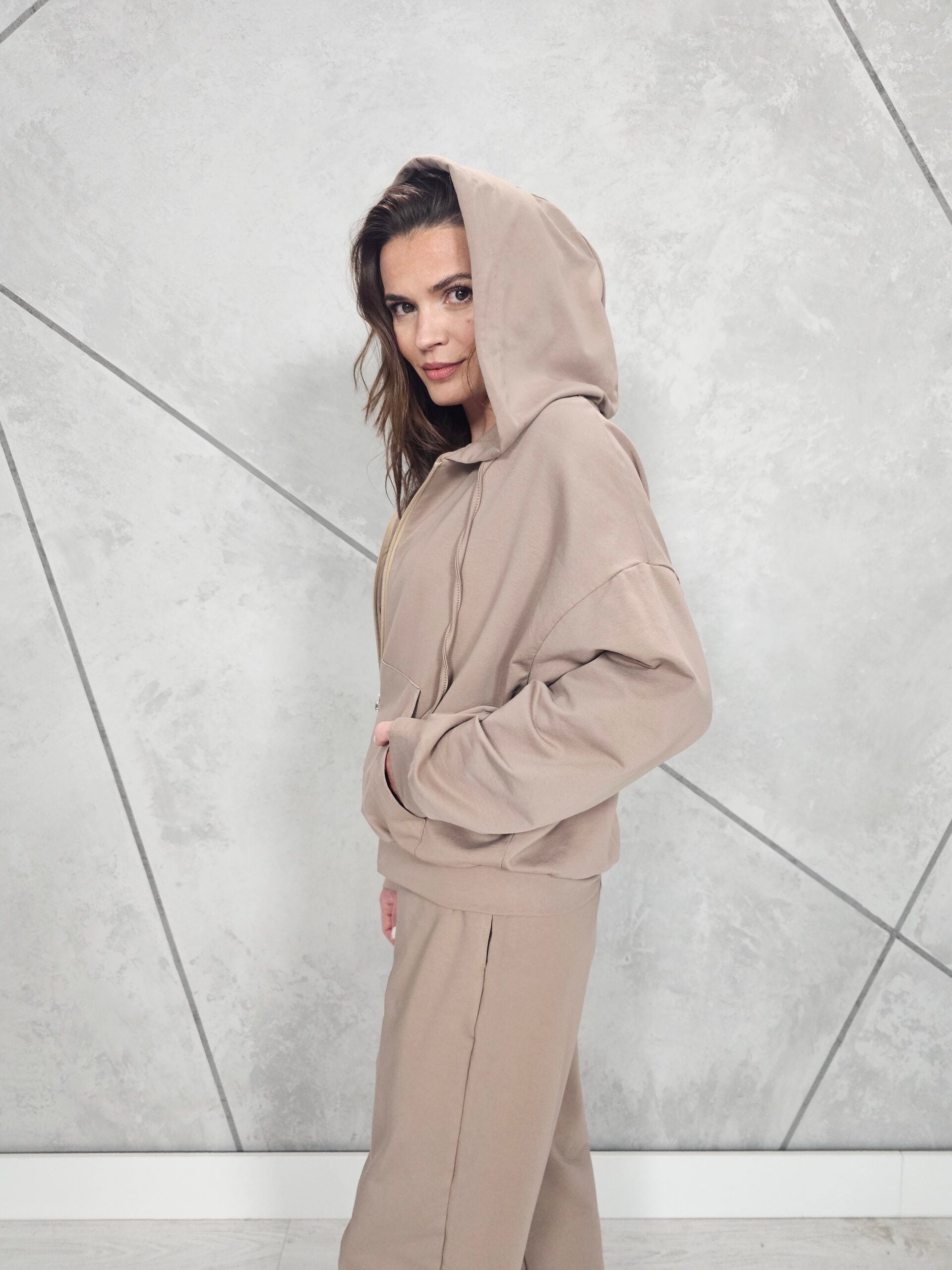 Bluza Rozpinana CITY (Ciemny Beż)