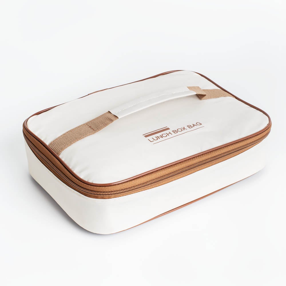 Lunch Box ŚNIADANIÓWKA (1300 ml), 4 przegródki, sztućce, torba termiczna