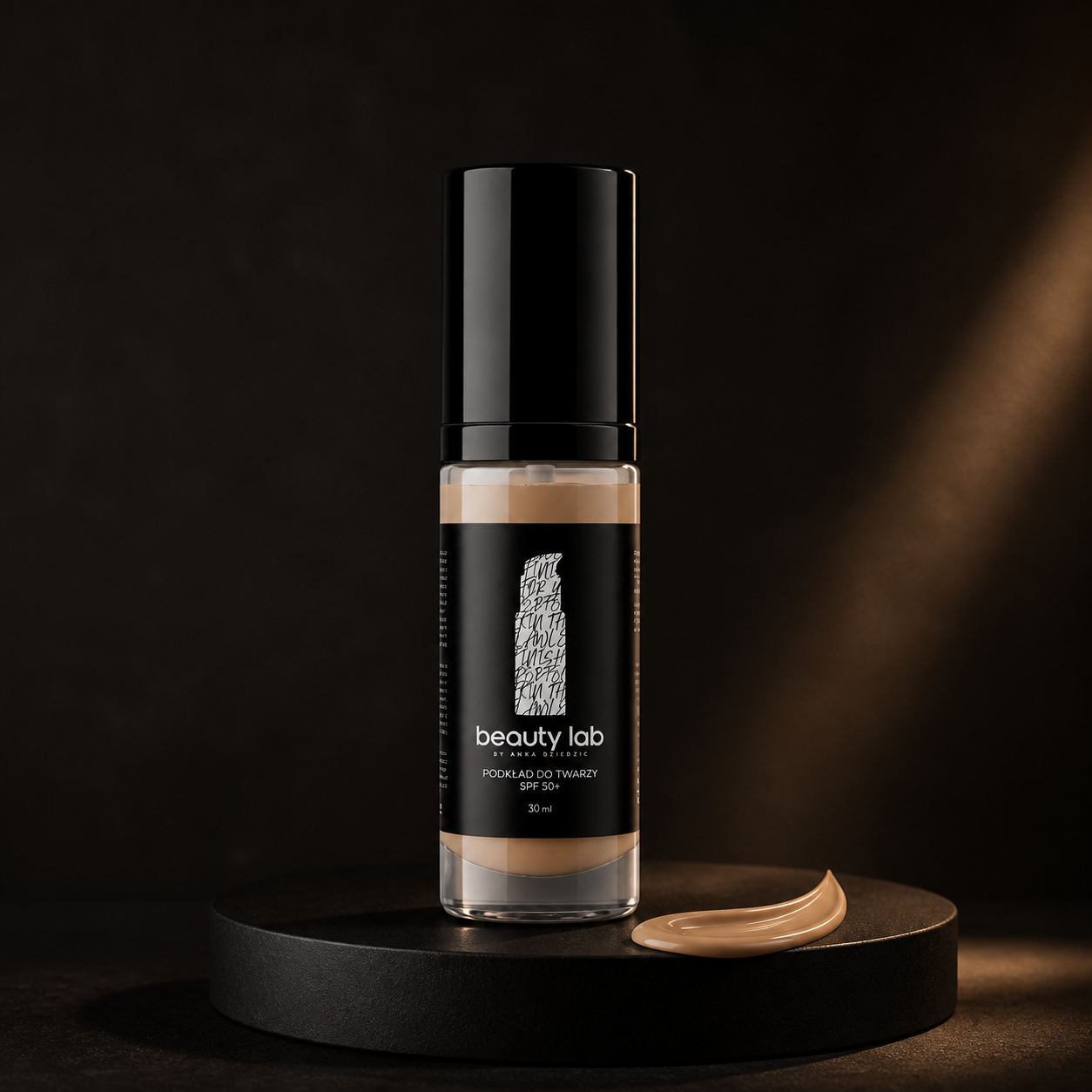 BeautyLab Podkład 03 Sand – ciemna wizualizacja studyjna