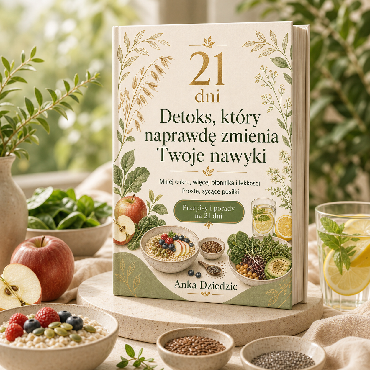 Ebook Detoks 21 dni w aranżacji ze zdrowym jedzeniem — Anka Dziedzic