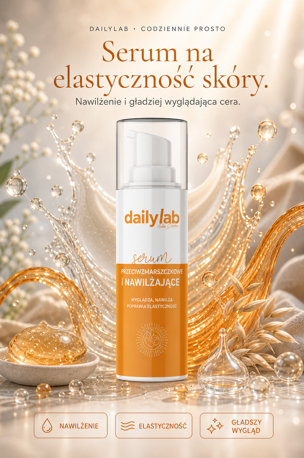 DailyLab Serum Przeciwzmarszczkowe i Nawilżające - grafika hero PDP
