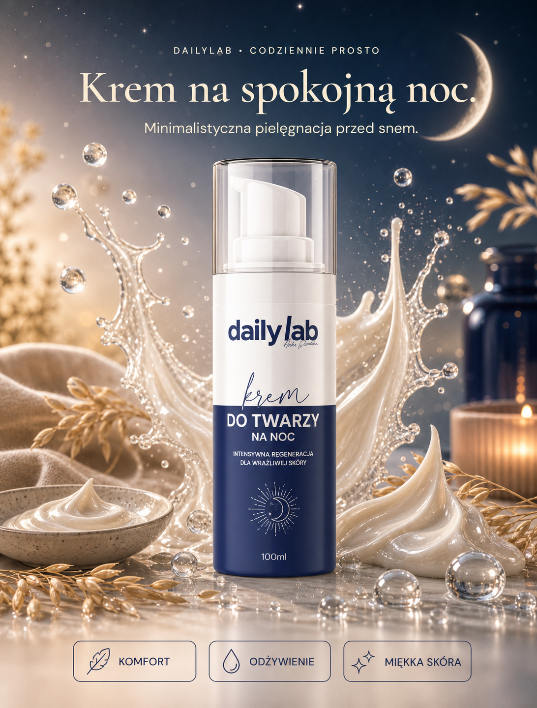 DailyLab Krem na Noc - grafika hero PDP