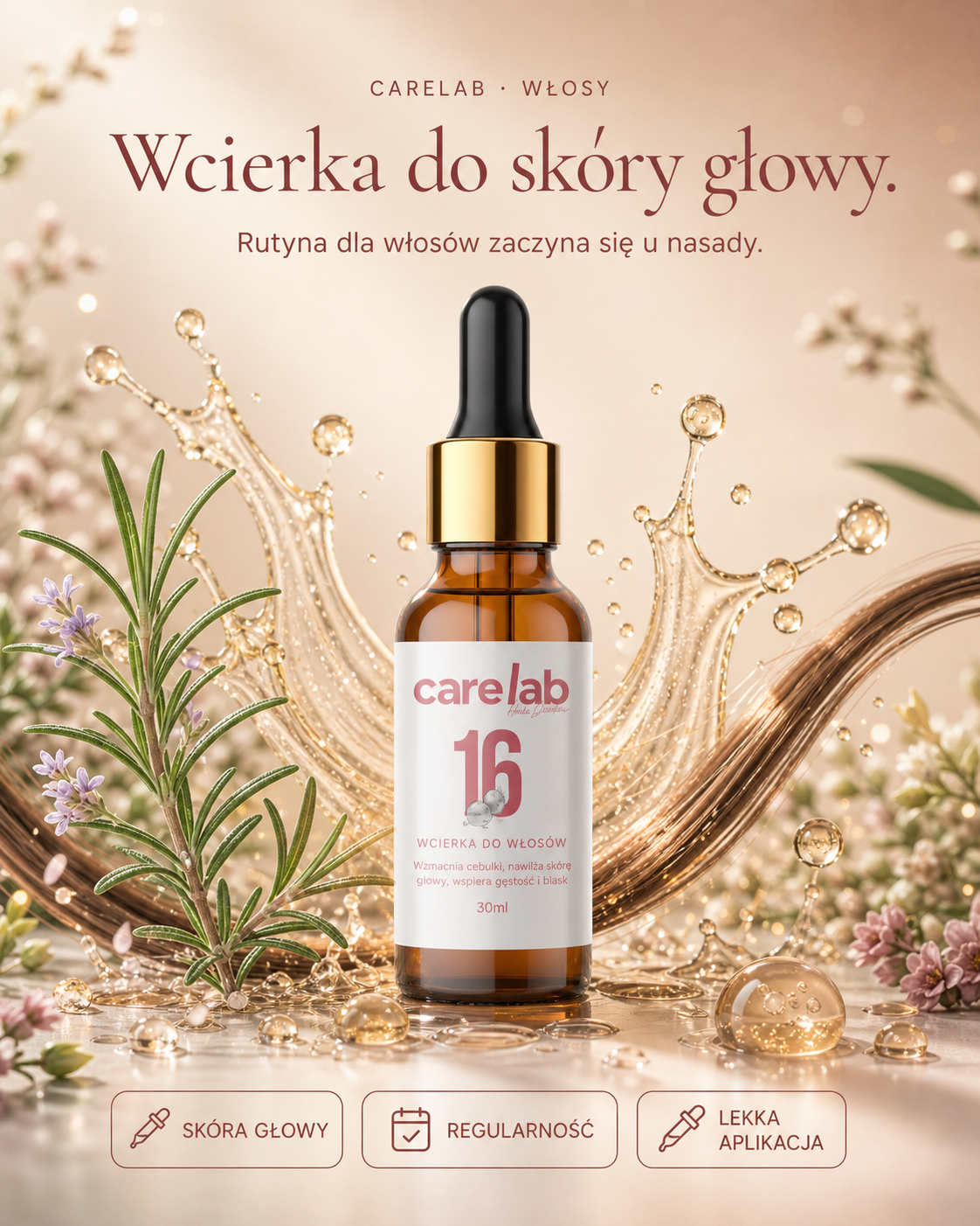 CareLab Wcierka do Włosów - grafika hero PDP