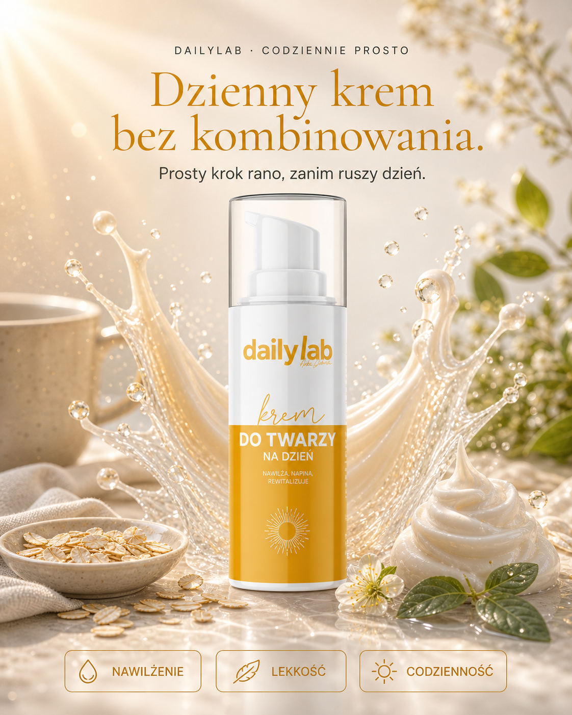 DailyLab Krem do Twarzy na Dzień - grafika hero PDP