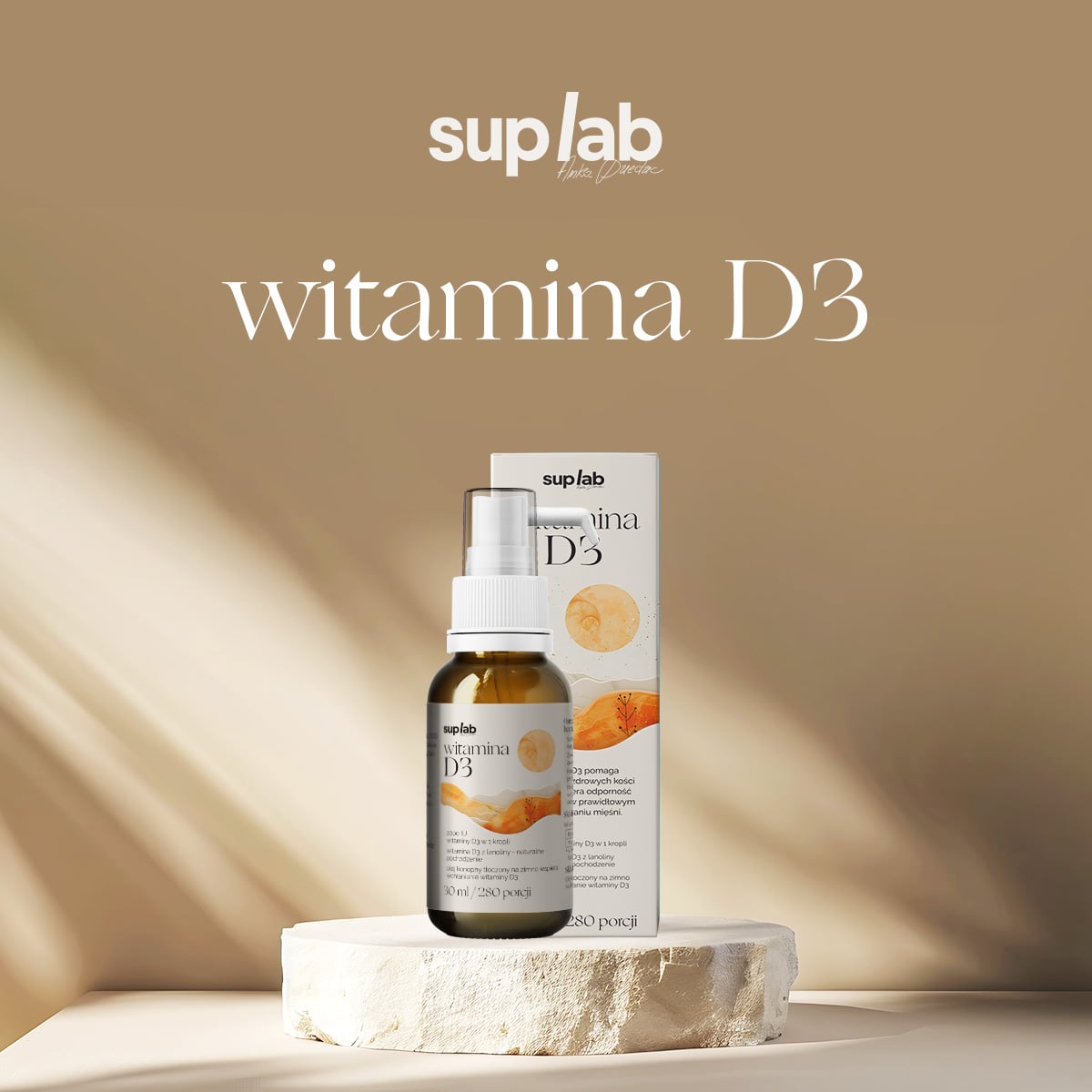 SupLab Witamina D3 w Oleju Konopnym